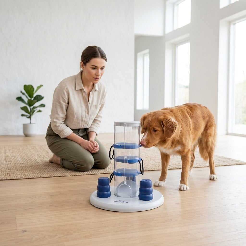 Dog Puzzle Tower Interactive Toy for Mental Stimulation