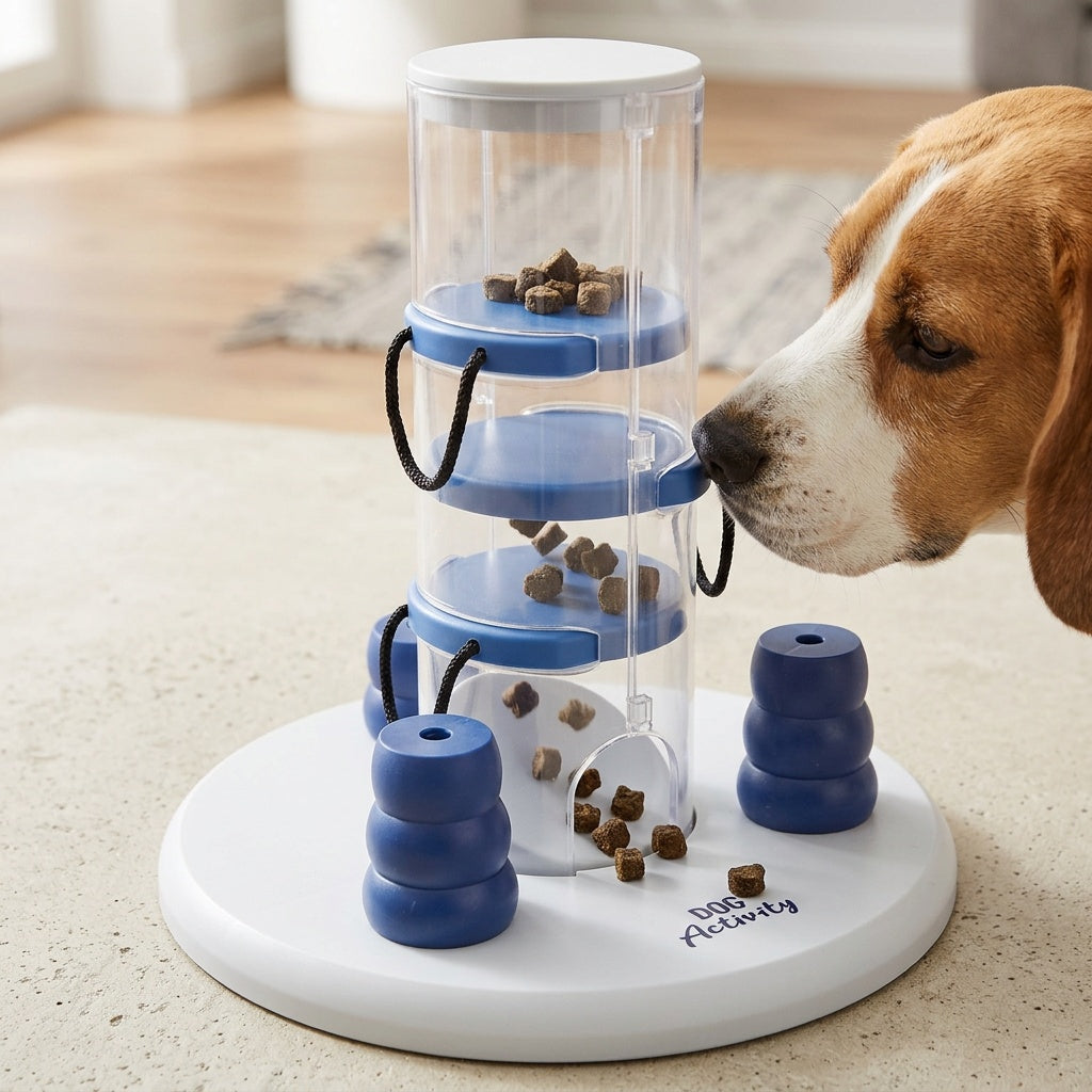 Dog Puzzle Tower Interactive Toy for Mental Stimulation